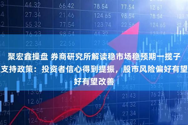 聚宏鑫操盘 券商研究所解读稳市场稳预期一揽子金融支持政策：投资者信心得到提振，股市风险偏好有望改善