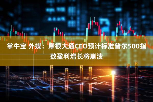 掌牛宝 外媒：摩根大通CEO预计标准普尔500指数盈利增长将崩溃