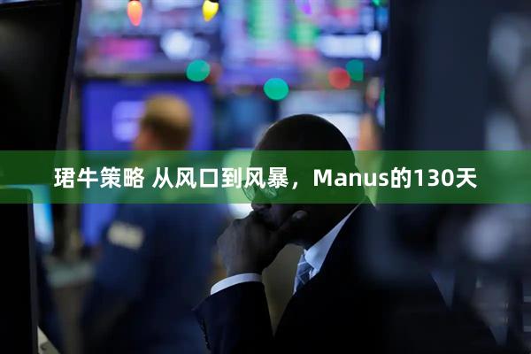 珺牛策略 从风口到风暴，Manus的130天