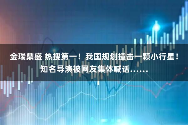 金瑞鼎盛 热搜第一！我国规划撞击一颗小行星！知名导演被网友集体喊话……