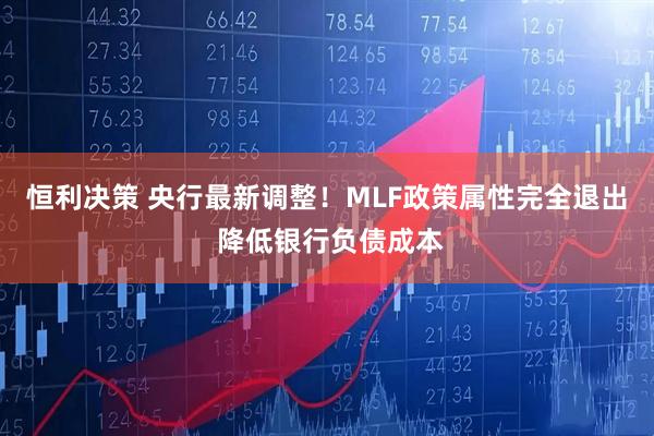 恒利决策 央行最新调整！MLF政策属性完全退出 降低银行负债成本