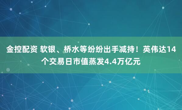 金控配资 软银、桥水等纷纷出手减持!英伟达14个交易日市值蒸发4.4万亿元