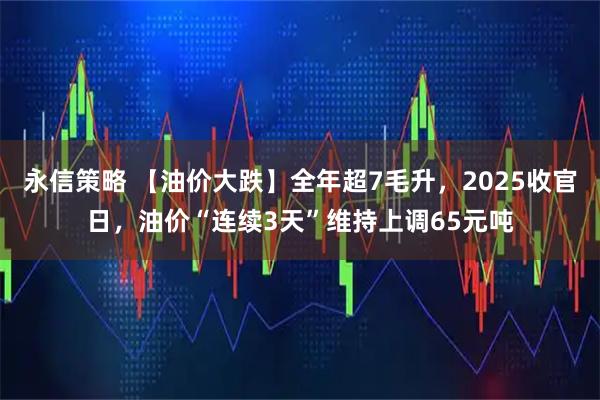 永信策略 【油价大跌】全年超7毛升，2025收官日，油价“连续3天”维持上调65元吨